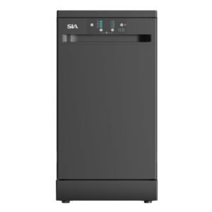Freestanding Dishwasher 45cm 9 Place Settings 4 Programs Black