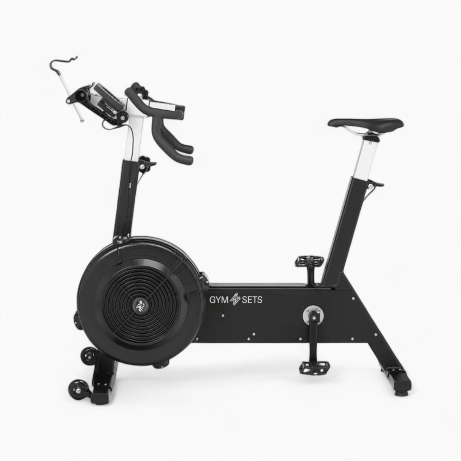 Air Resistance Exercise Bike with Freewheel Clutch and Belt Drive - Image 15