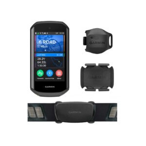 GPS Bike Computer Bundle 3.5 Inch HD Touchscreen with Speed, Cadence and HR Sensors