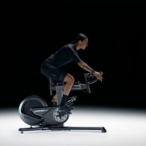 Quiet Smart Indoor Bike with Wi-Fi, Wired Network and Adjustable Fit