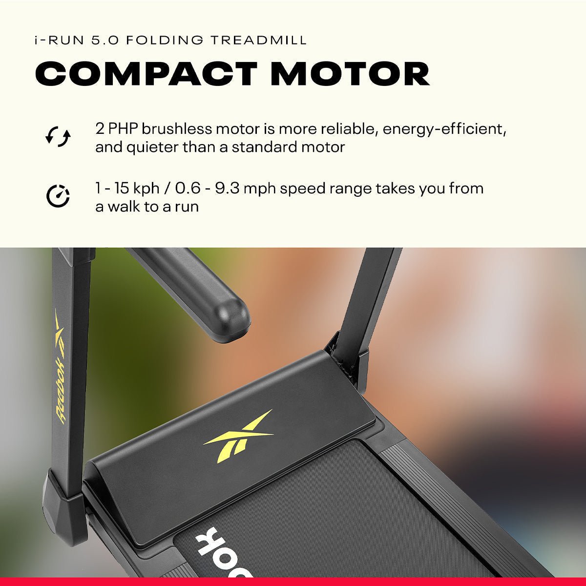 Ultra-Compact Folding Treadmill 15 km/h, 12-level Incline, Folds to 31 cm - Image 10